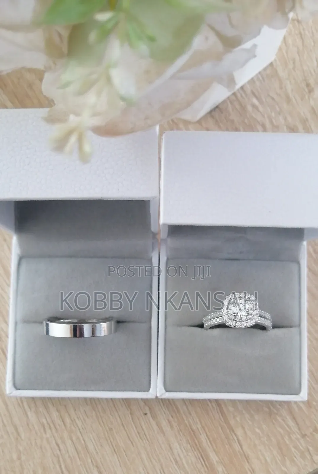 3set Silver Wedding Rings