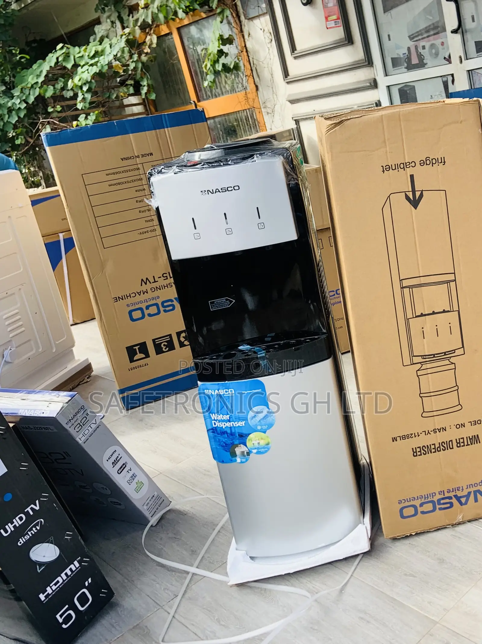 Just Order Nasco Black Hot/Cold Water Dispenser
