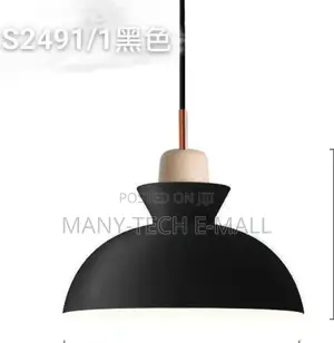 Black Esthetic Single Pendant Light