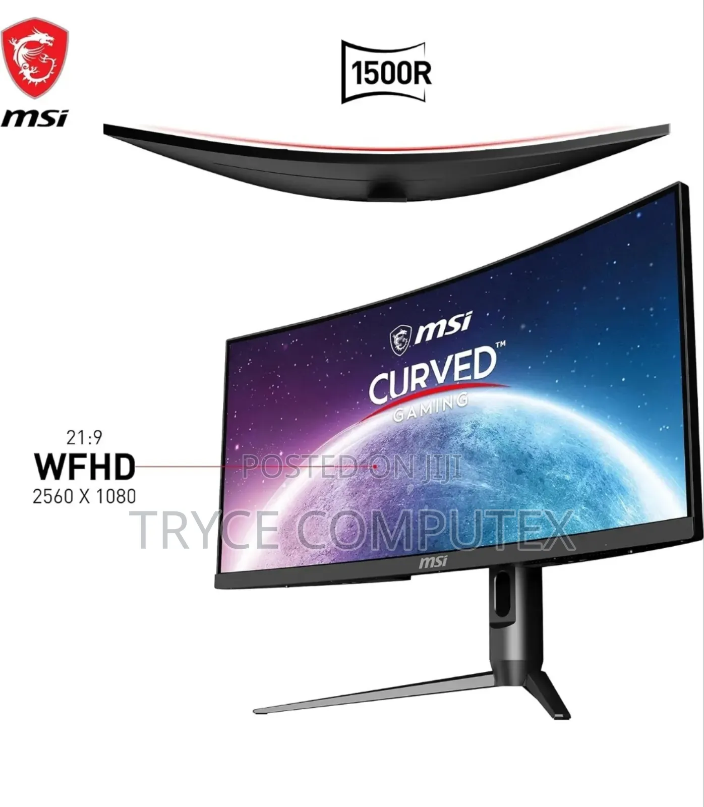 Msi 30inches Gaming Curved Monitor 200hz