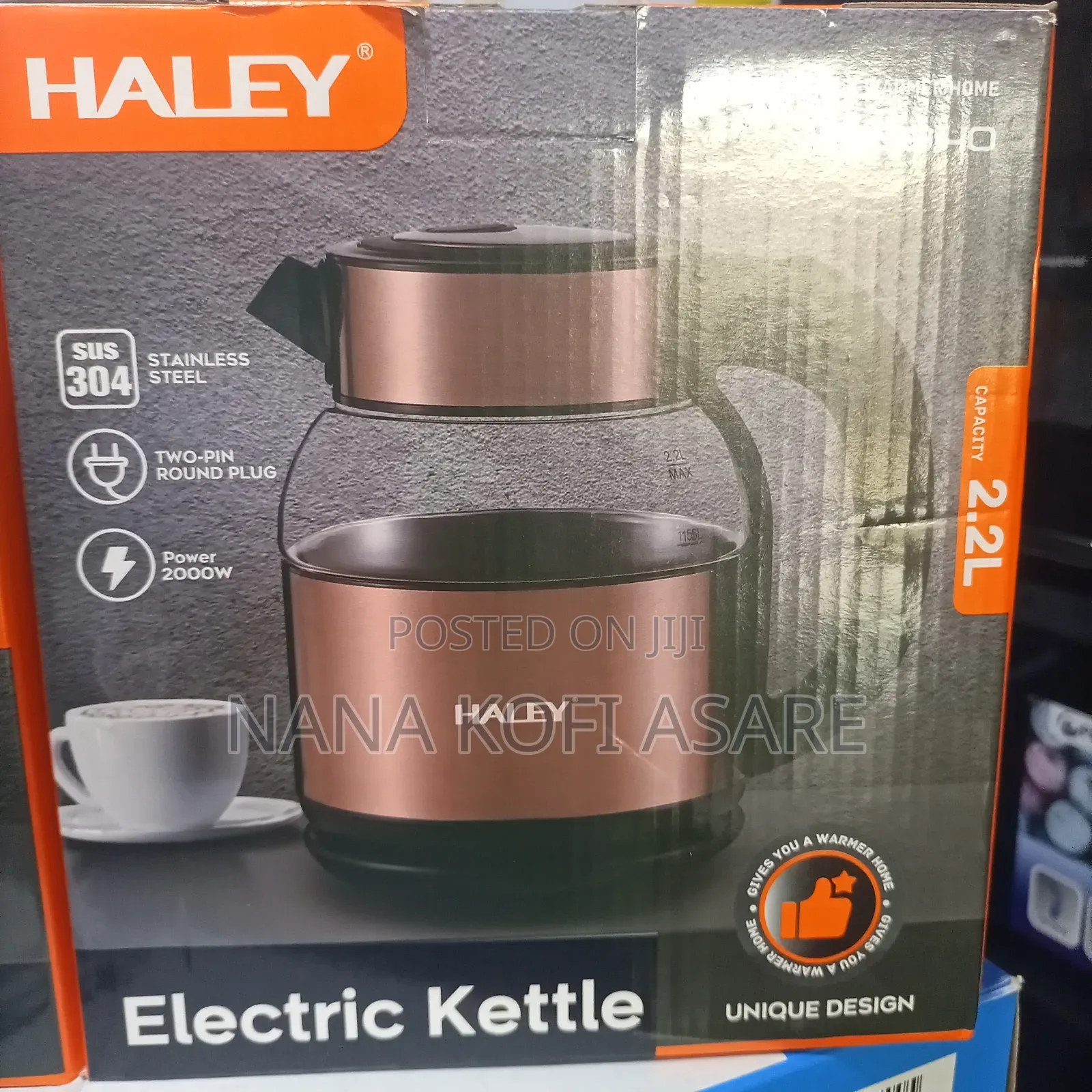 Haley 2.2l Litres Electric Kettle