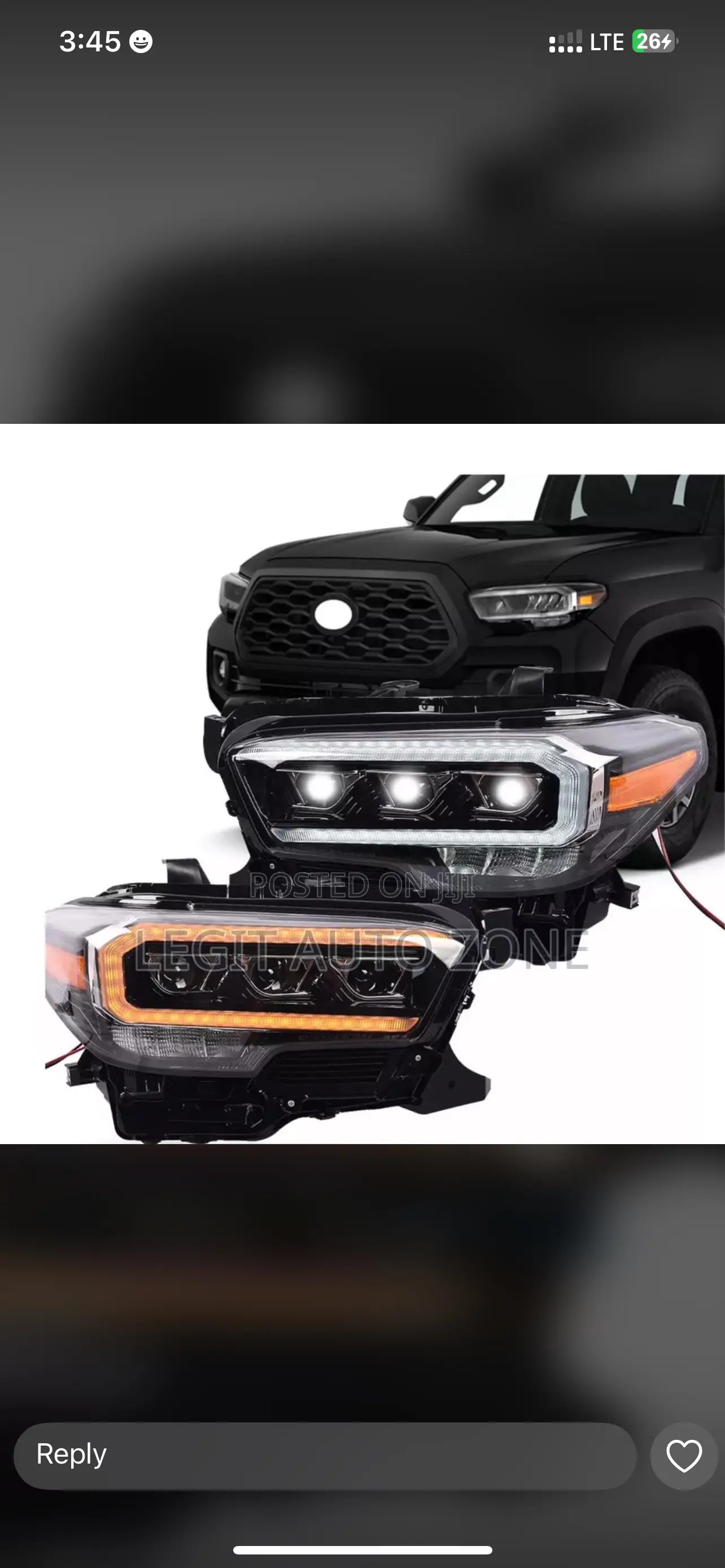 Toyota Tacoma 2017,2018,2019,2020 Spec Headlight