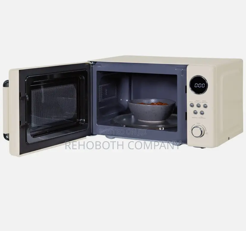 Russell Hobbs Retro Compact Cream Digital Microwave