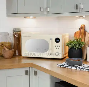 Russell Hobbs Retro Compact Cream Digital Microwave