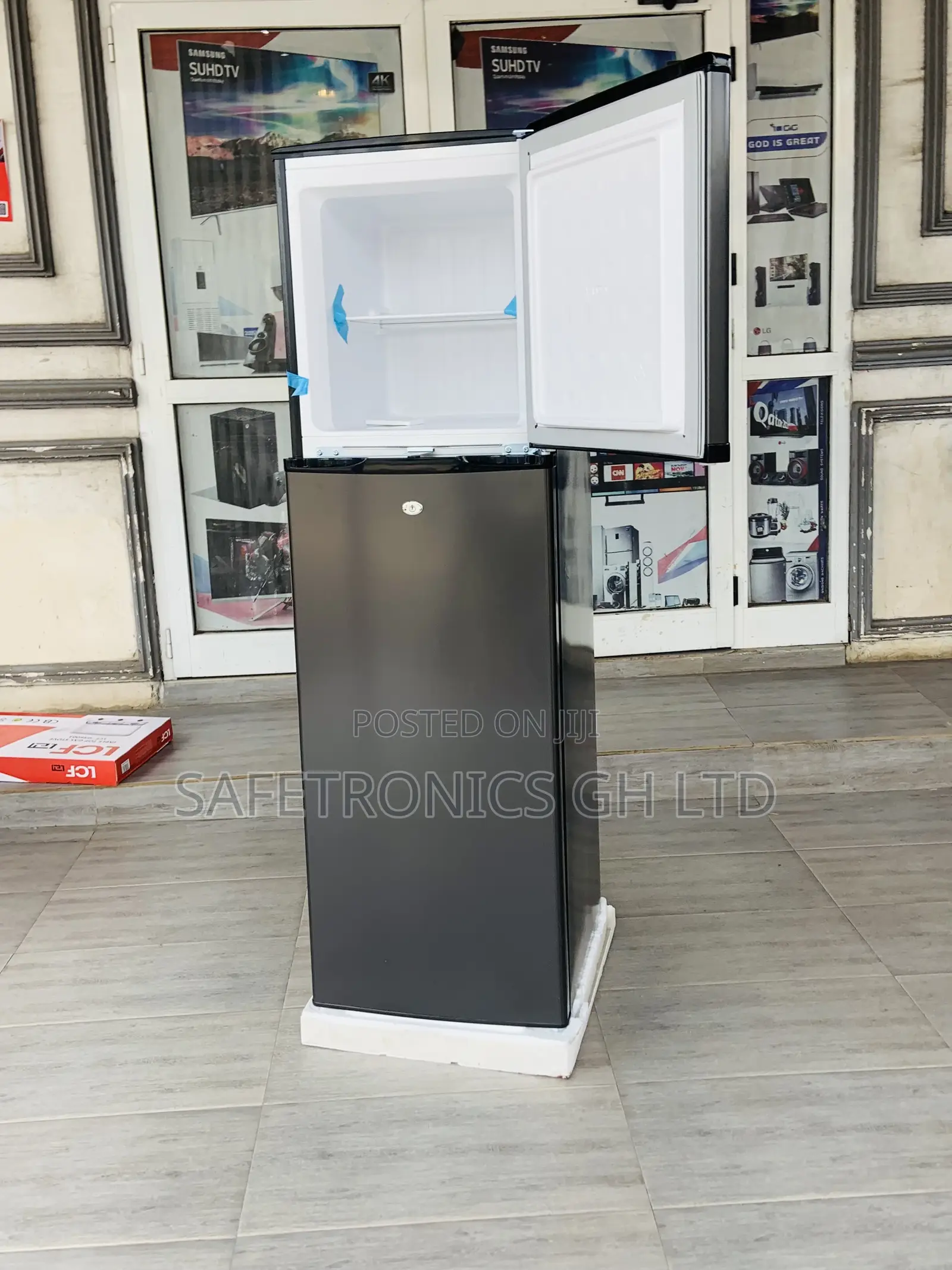 Accurate Topfreezer Grey Dark Doubledoor Pf-262tix-1a Fridge