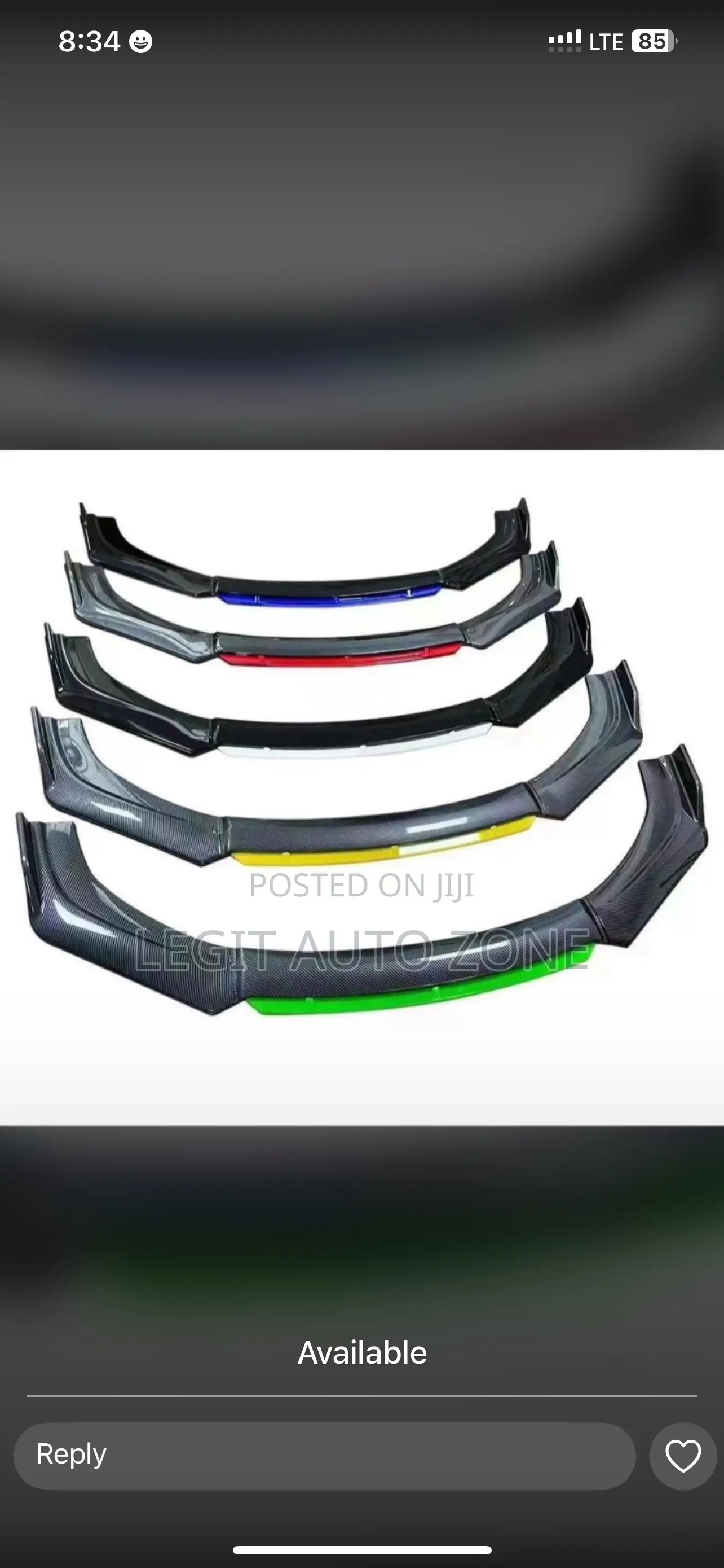 Universal Front Bumper Lip Available for Honda Accord,Civic