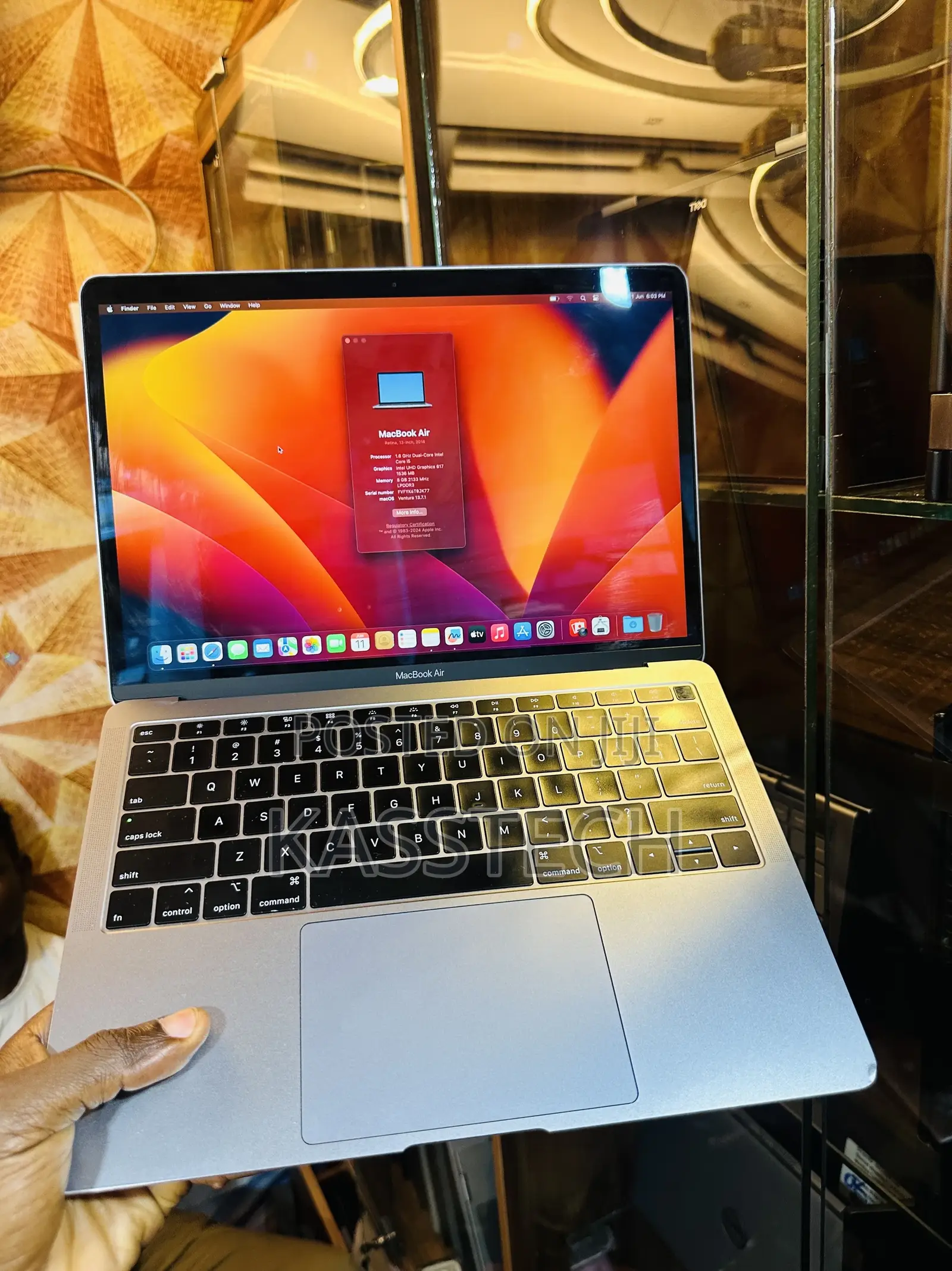 Laptop Apple MacBook Air 2018 8GB Intel Core I5 SSD 128GB
