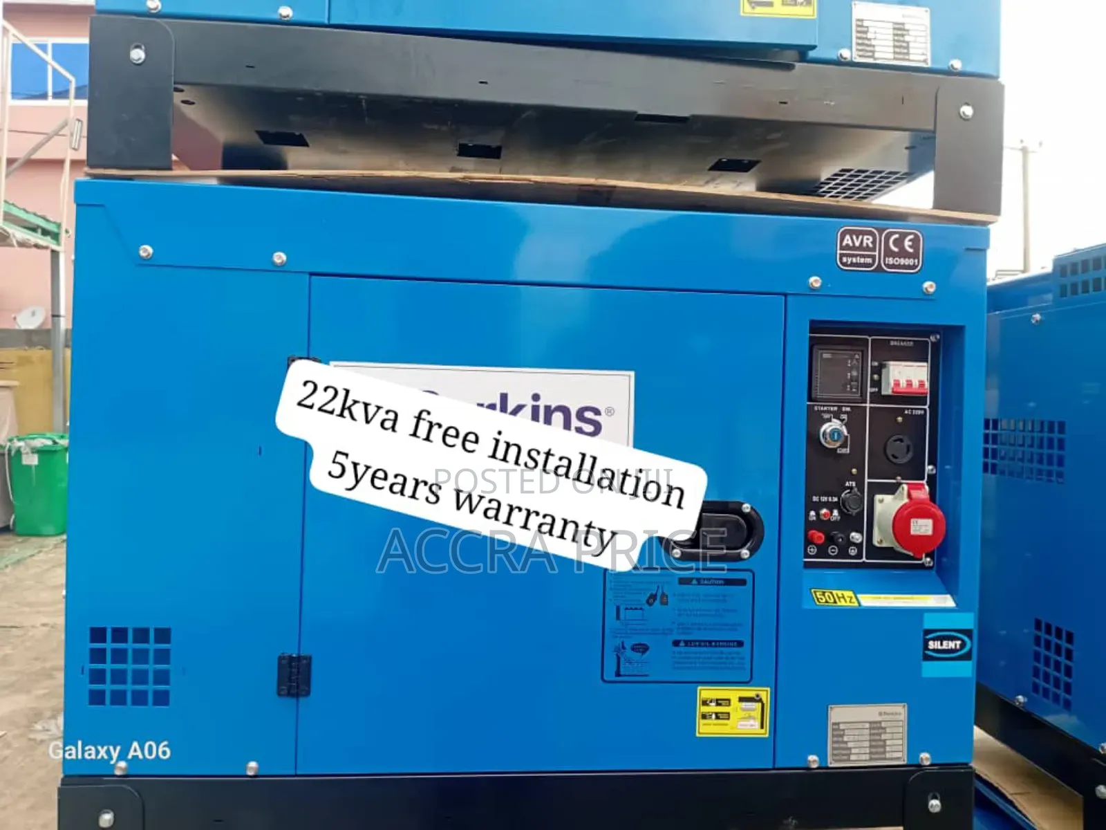 Goldwel (Ats)22kva Diesel Generator 22kva Diesel Perkins