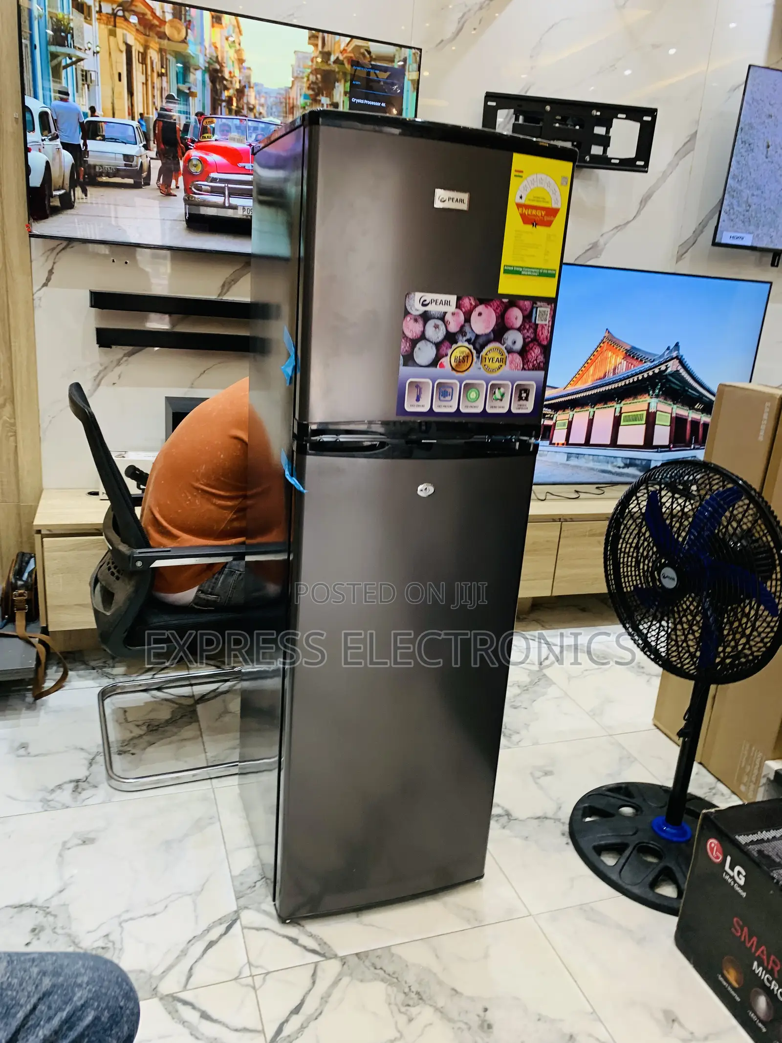 Manual Defrost Double Door Fridge Pearl. Pf-262tix