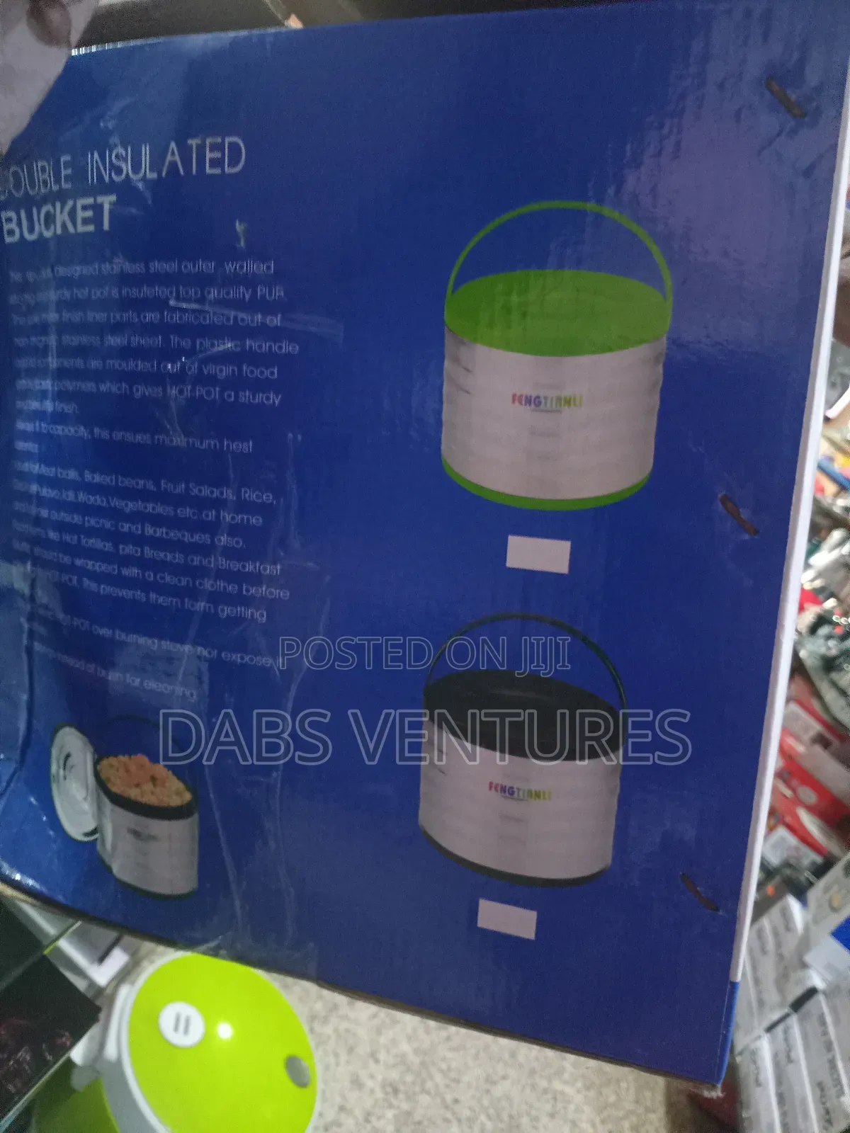 Double Insulated Bucket Food Warmer