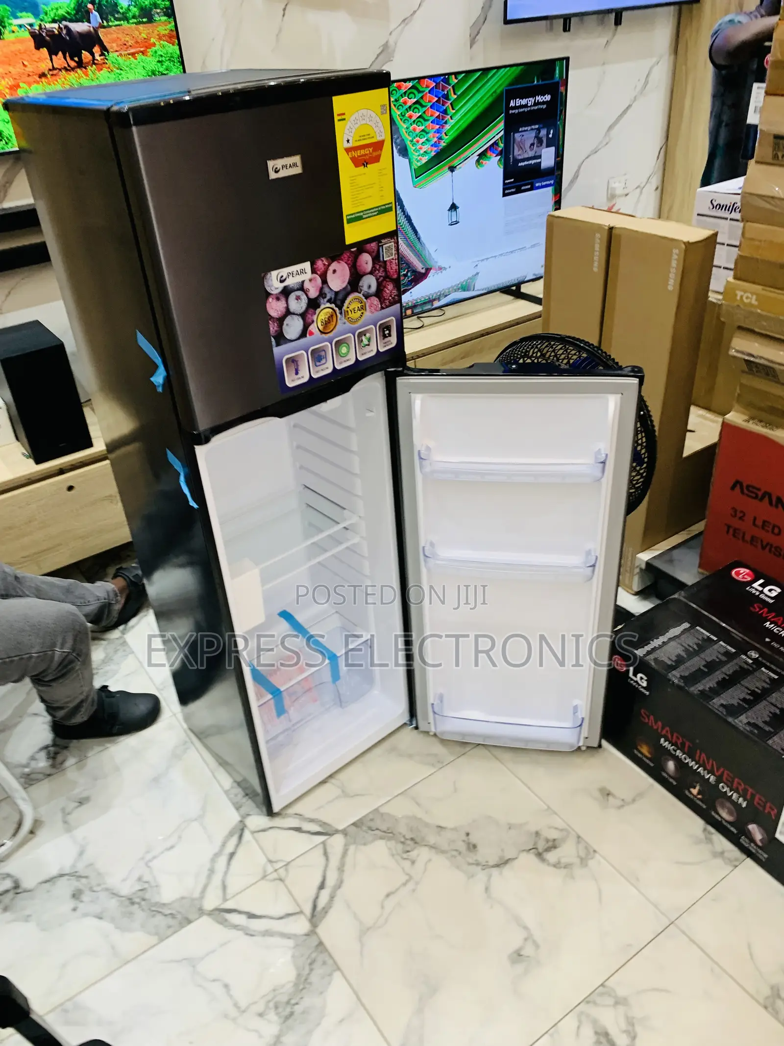 Astounding Design Pearl Pf-262tix Double Door Fridge 165l