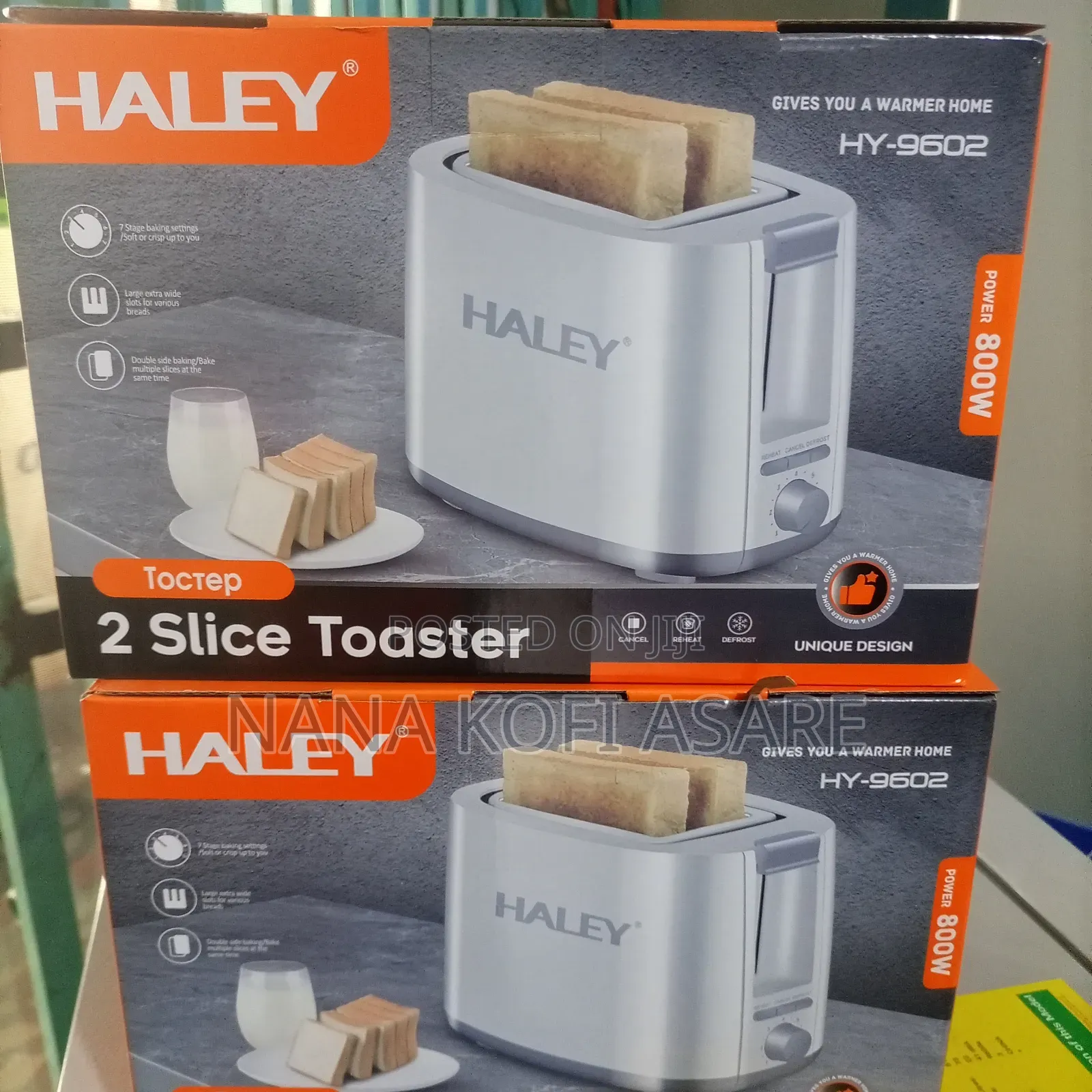 Haley 2 Slice Toaster