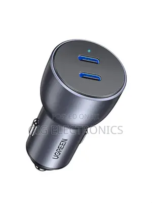 Ugreen Cd213 Dual Usb-c Fast Car Charger Pd 60w
