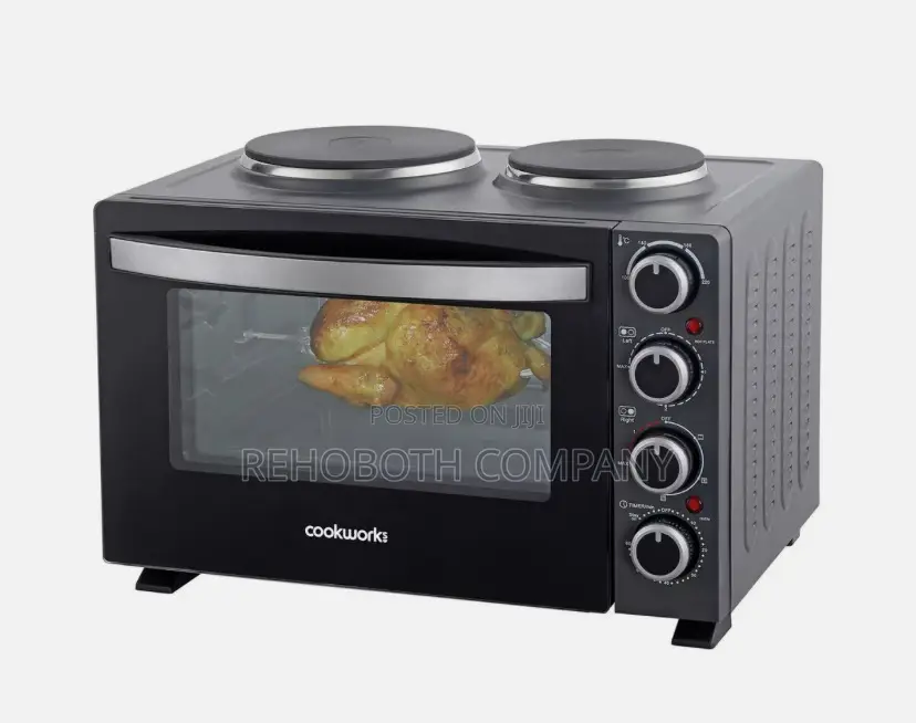 Cookworks 2500 W Mini Oven With Hob 28 Litres
