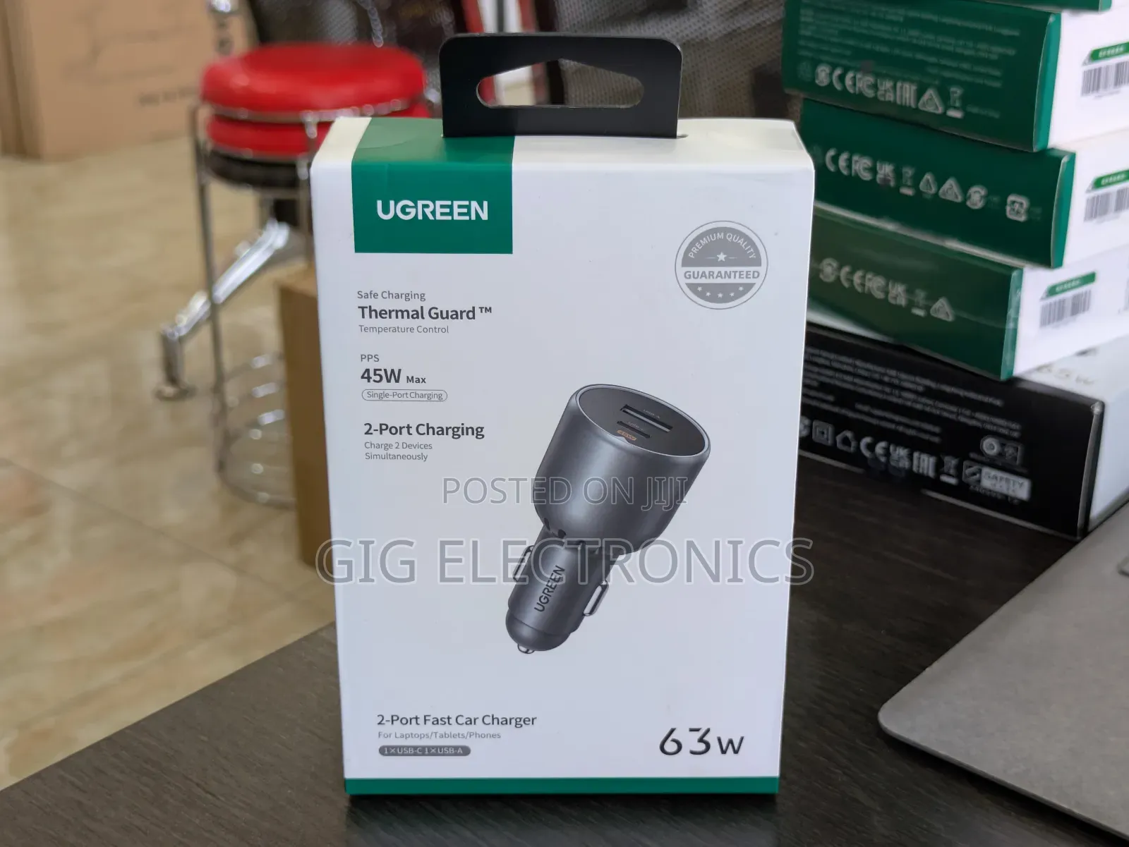 Ugreen Car Charger 63w USB C Adapter Ec701