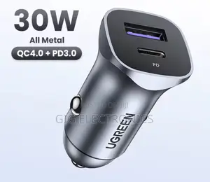 Ugreen Cd130 30w Usb C Usb A Car Charger