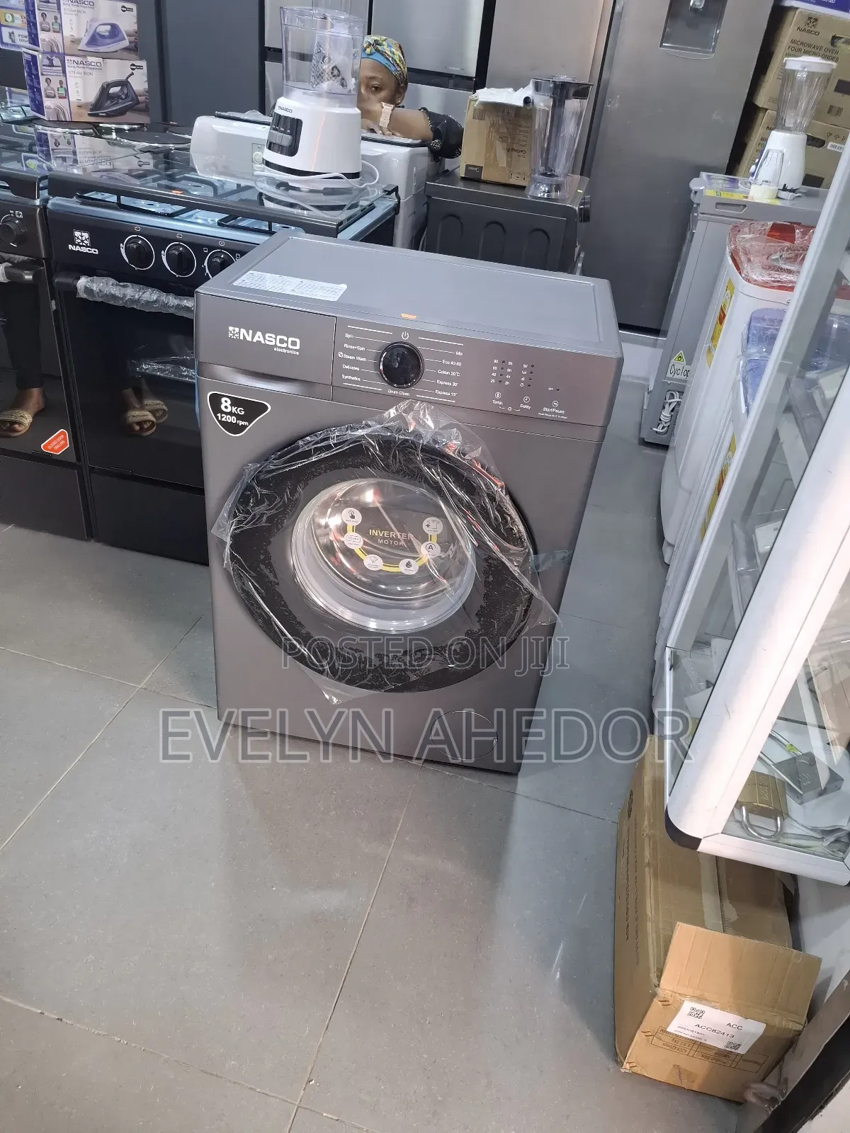 Fast Washing Machine Nasco Front Load Full Automatic 8kg
