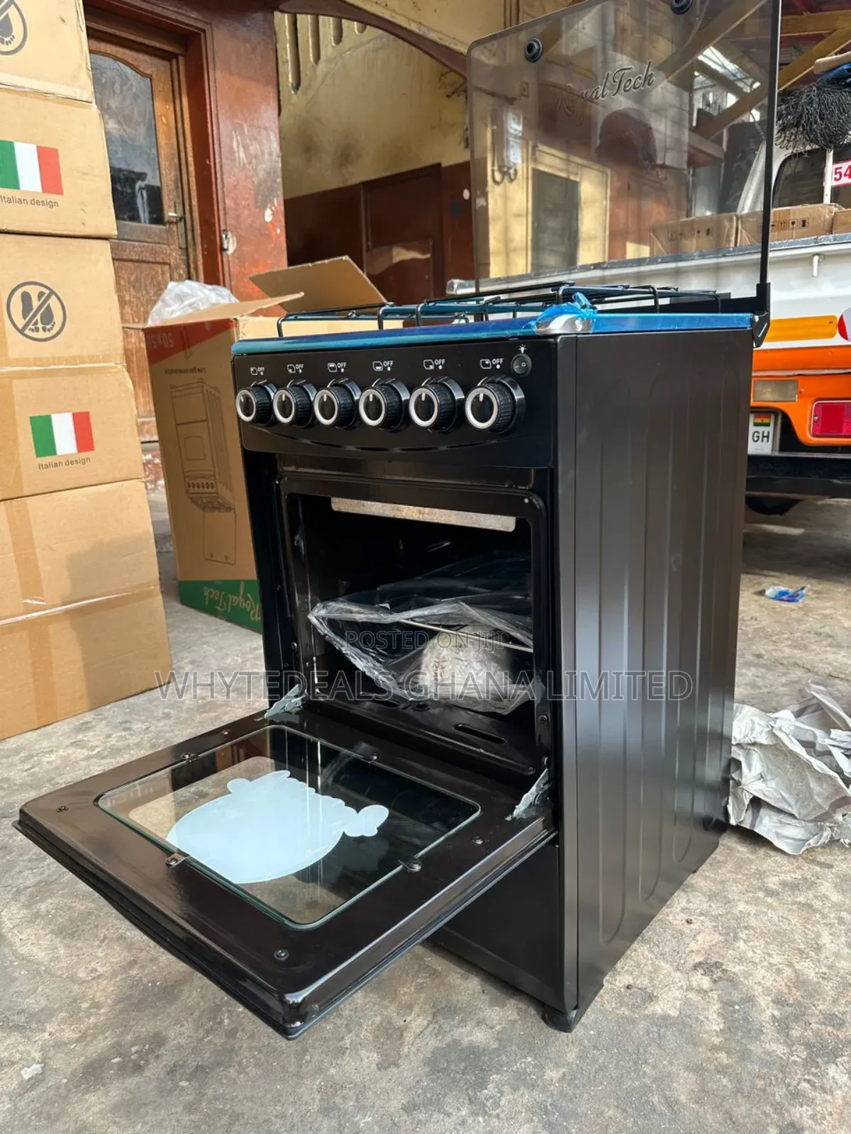 Royaltech 4_burner Gas Cooker| Oven| Grill| Stainless Steel