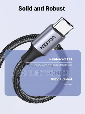 Ugreen 3a Fast Charge Usb a to C Cable Braided Usb C 1m