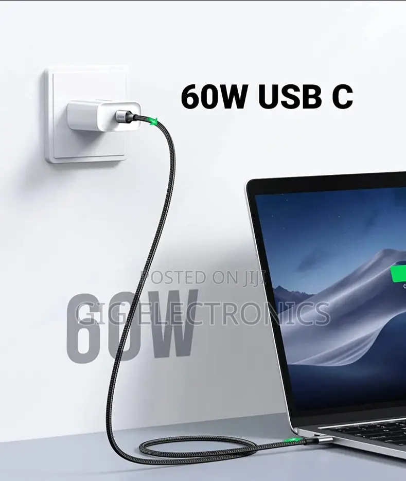 Ugreen Us261 Usb C to Usb C Cable 60w 1 Metre