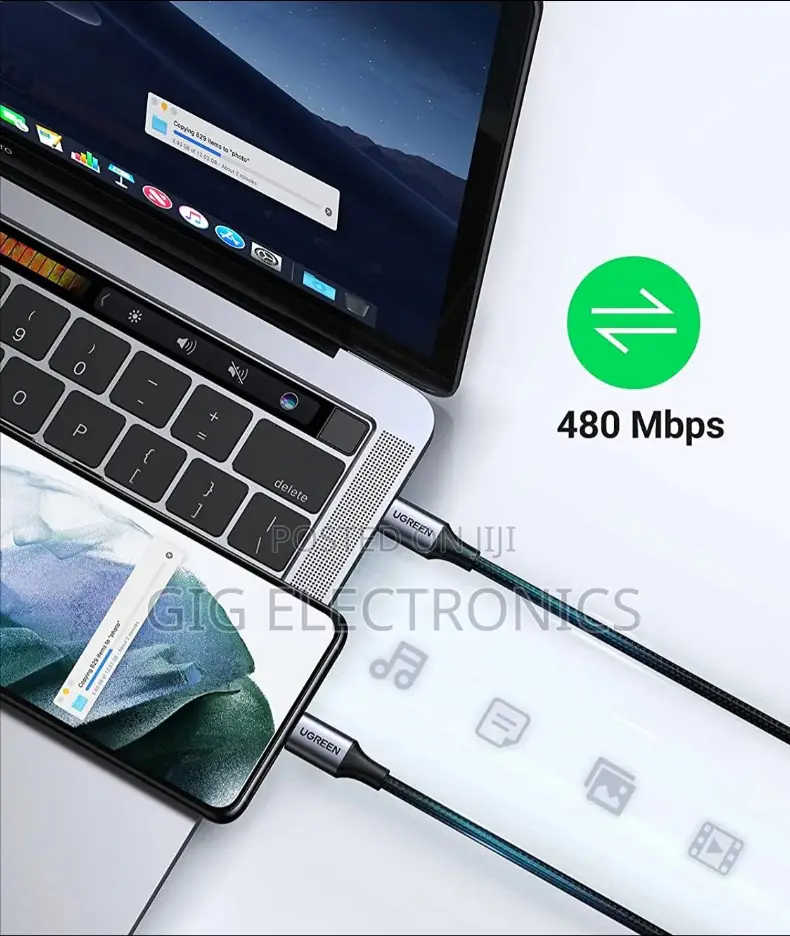 Ugreen Us261 Usb C to Usb C Cable 60w 1 Metre