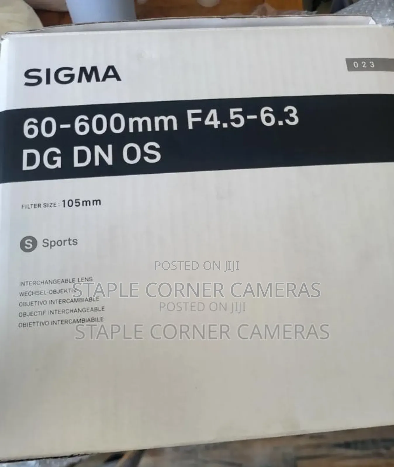 Sigma 60-600mm F4.5-6.3 Dg Dn Os Sports Lens Sony E-mount