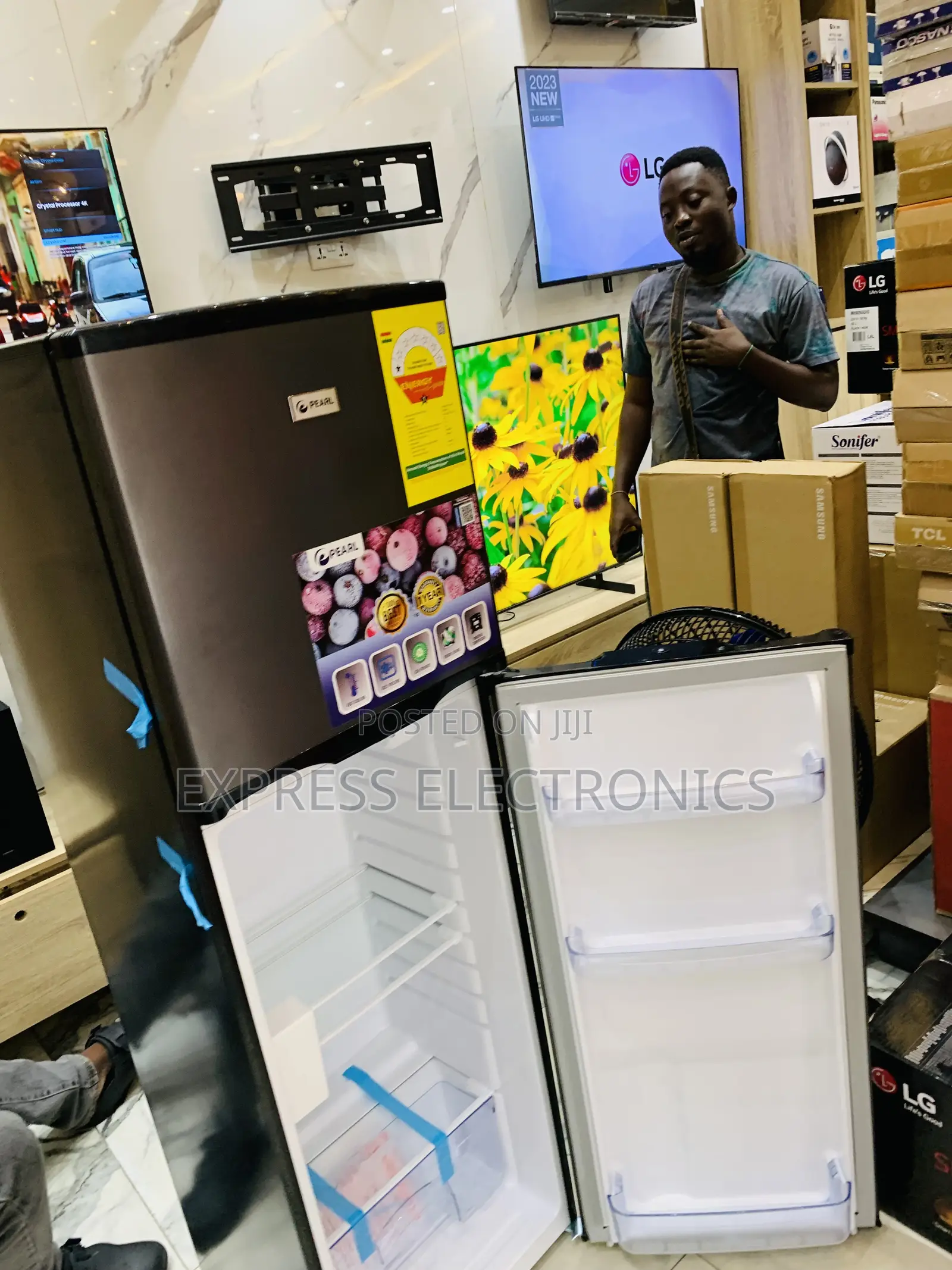 Fast Freezing Function Pearl 165l Double Door Fridge
