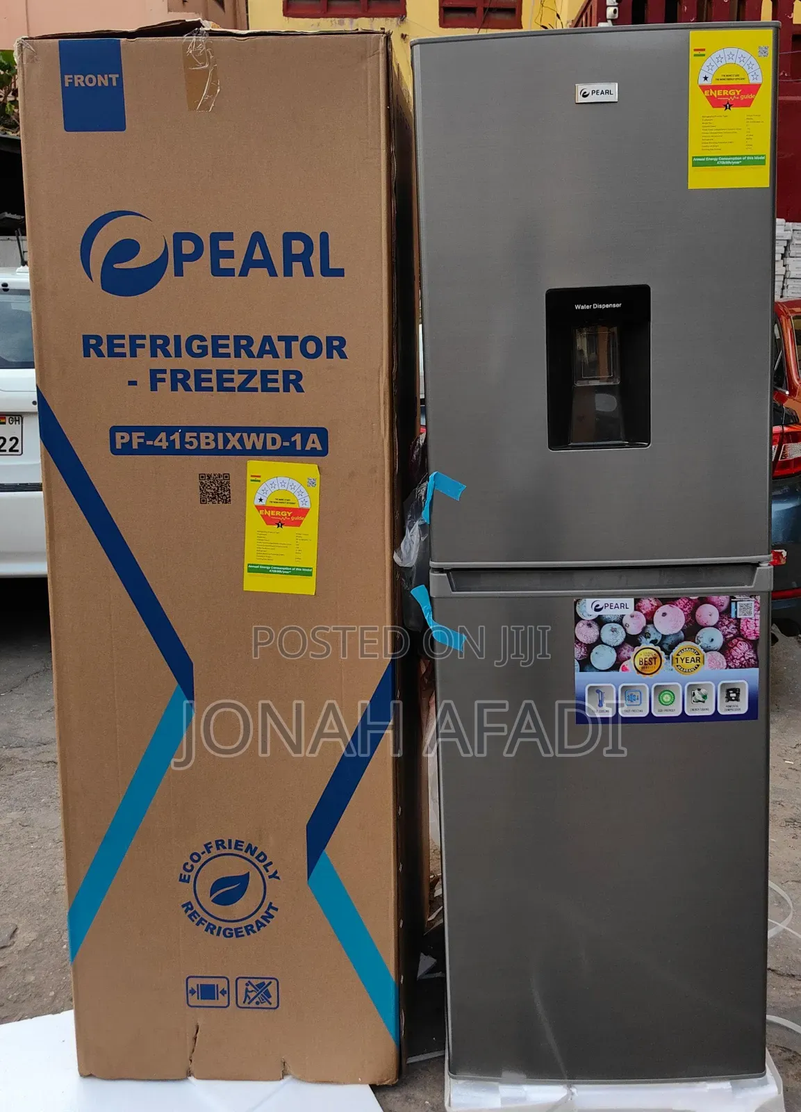 Pearl 246ltr Double Door Fridge With Dispenser Pf-415bixwd-1
