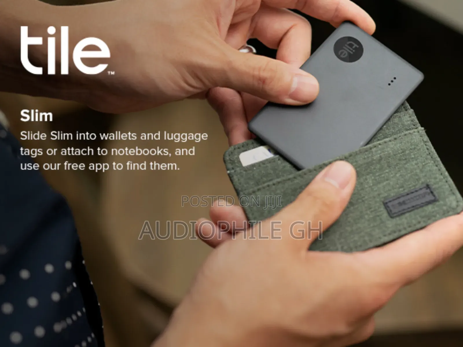 Tile Slim Thin Bluetooth Tracker Airtag