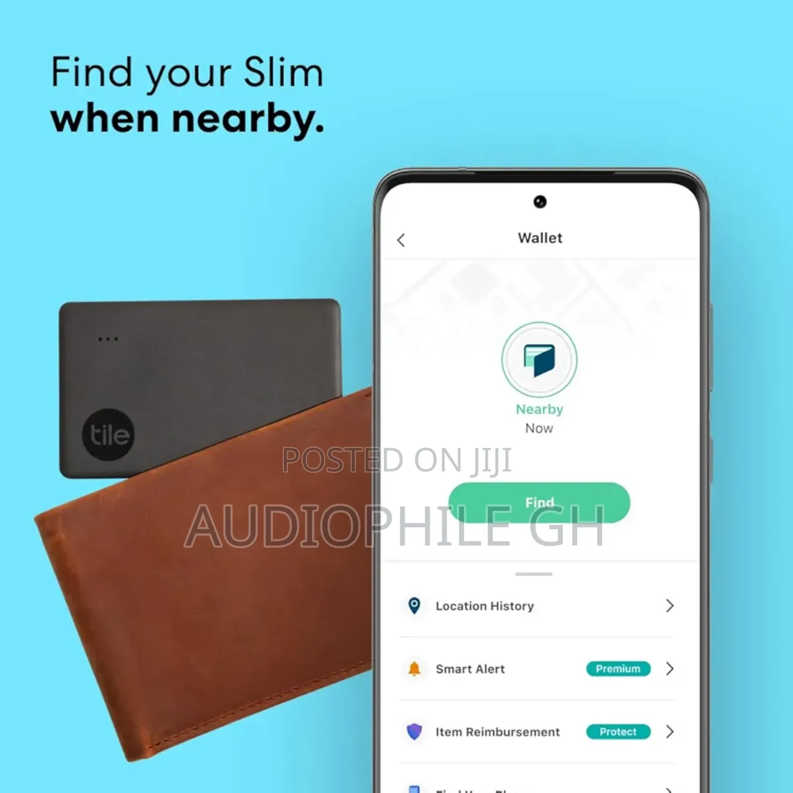 Tile Slim Thin Bluetooth Tracker Airtag