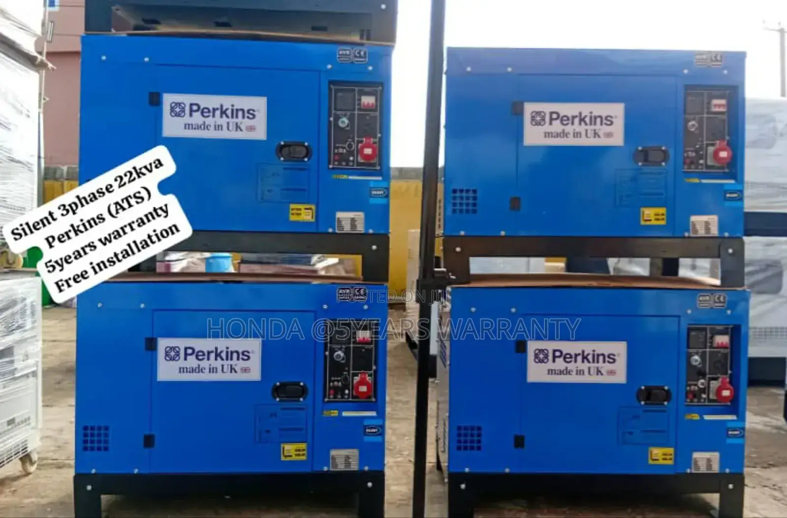 Uk Perkins 22kva 3phase Generator Silent Perkins 22kva Ats