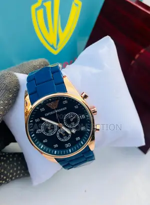 Photo - Emporio Armani Analog Silicon Royal Blue Dial Men's Watch
