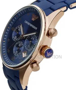 Emporio Armani Analog Silicon Royal Blue Dial Men's Watch