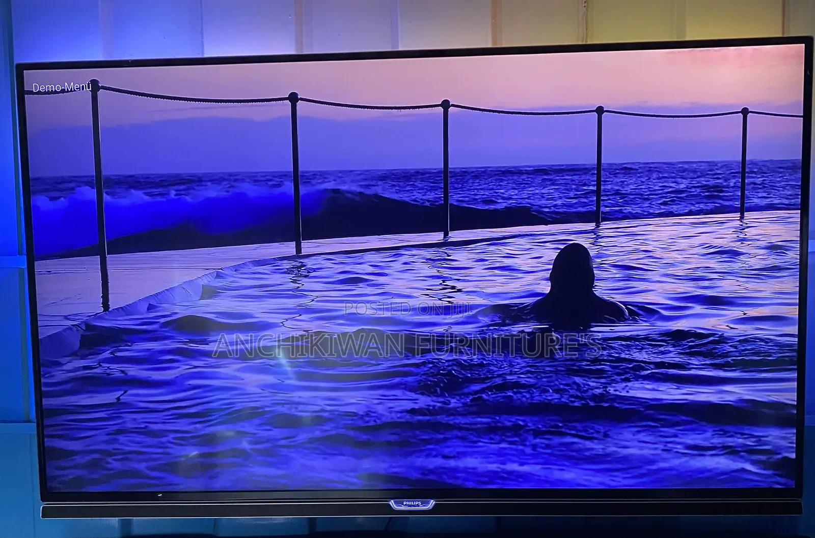 55 Inches Philips Android Tv With 3 Sided Ambient Lighting
