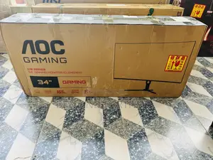 Aoc 34”, Wqhd, 165hz, 1ms, Curved Gaming Monitor