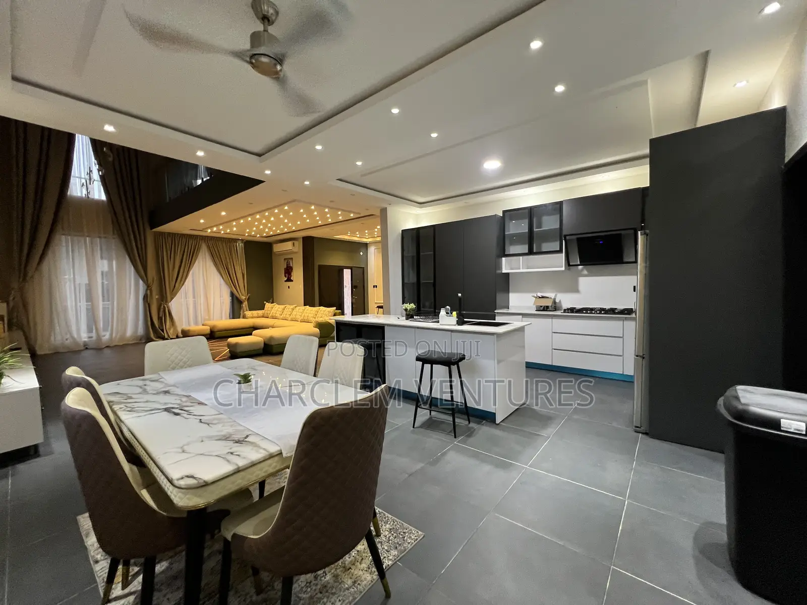 Furnished 4bdrm House in Charclem Ventures, Ashaley Botwe for rent