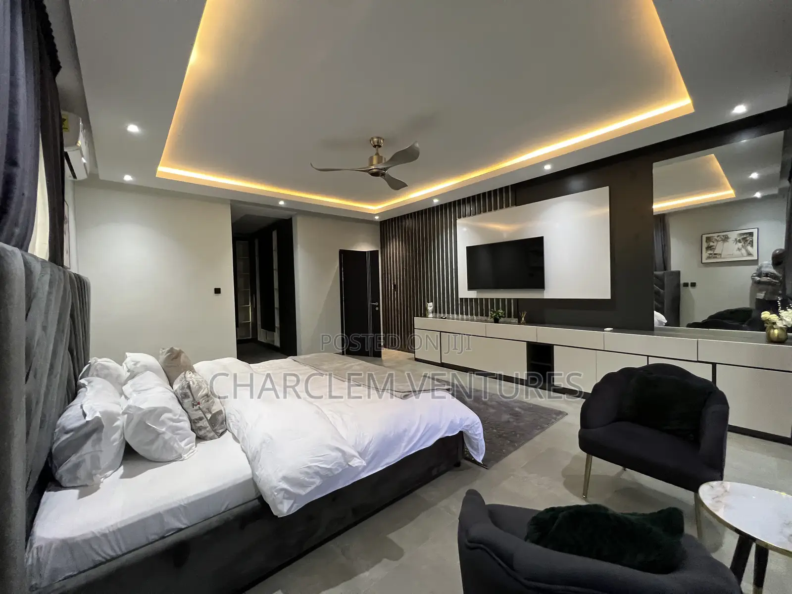 Furnished 4bdrm House in Charclem Ventures, Ashaley Botwe for rent