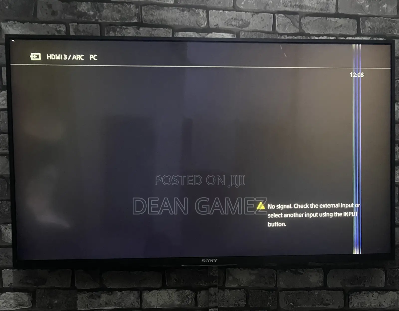 Sony Android Tv 43” HDR With Small Line on the Screen