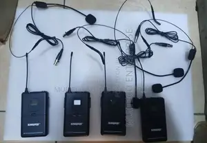 Headsets and Lapel Wireless Microphone (4 in 1)