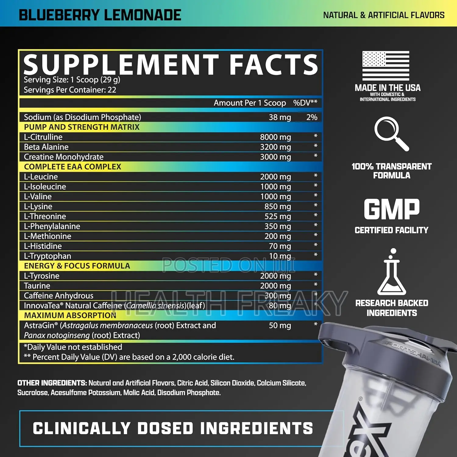 Preworkout Nutrex Outlift Creatine Energy Muscle Builder