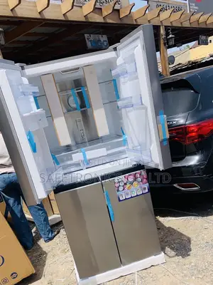 Enjoyable Pearl Sidebyside 4 Doors Grey Pf-613md Fridge