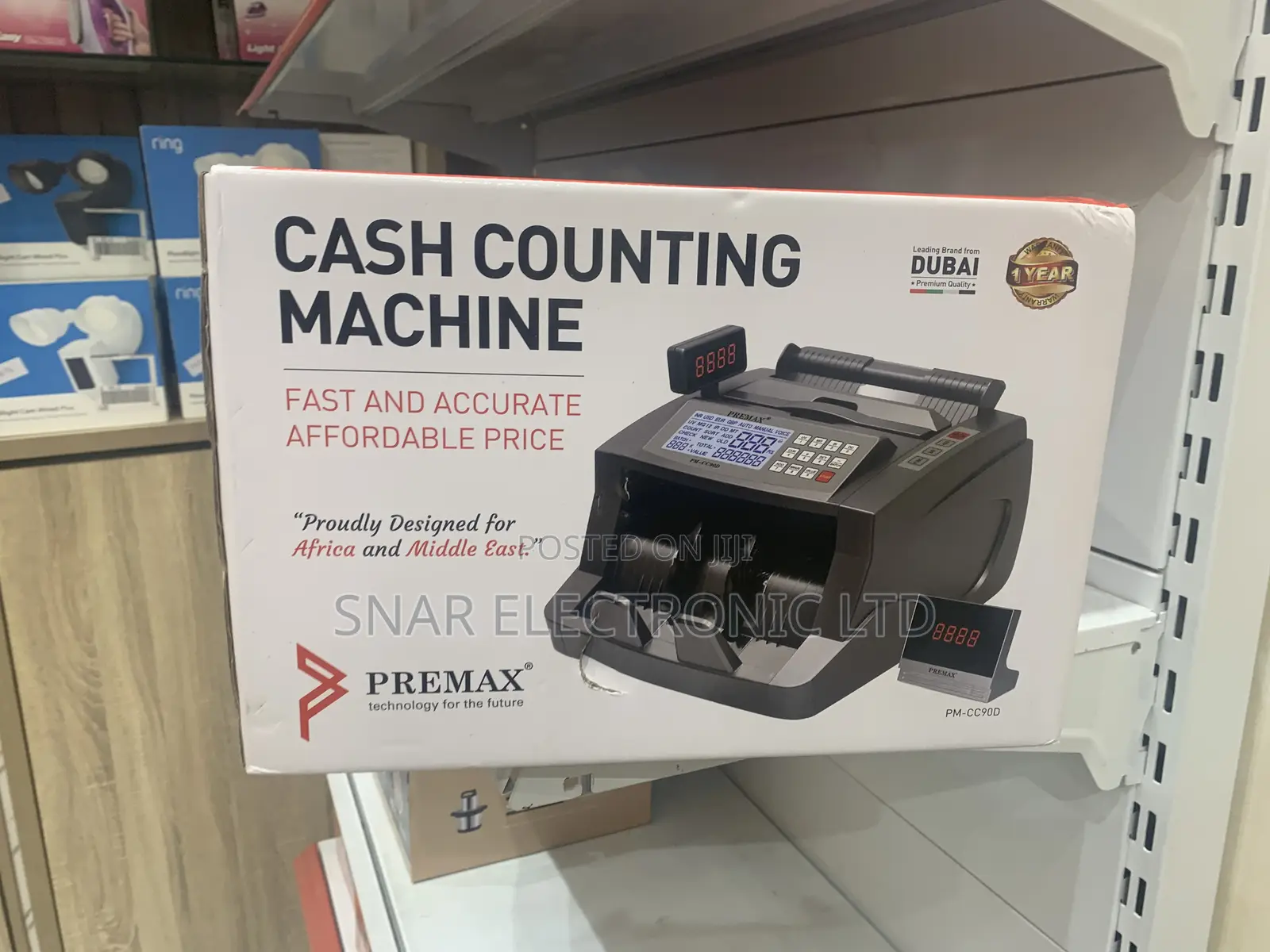 Black Premax Cash Counting Machine