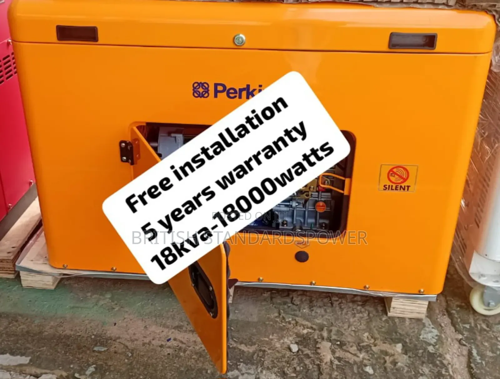Local Power Generation 18kva Silent Perkins Generator