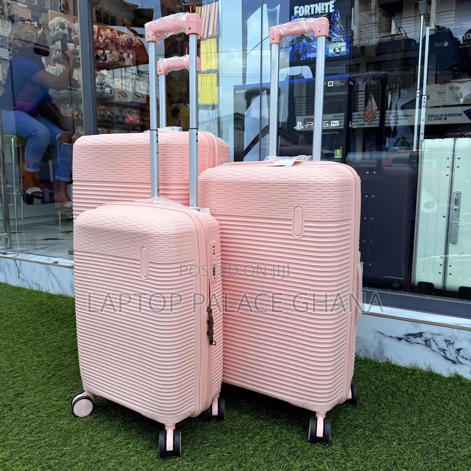 Luxury Pink Anti Crack Suitcase