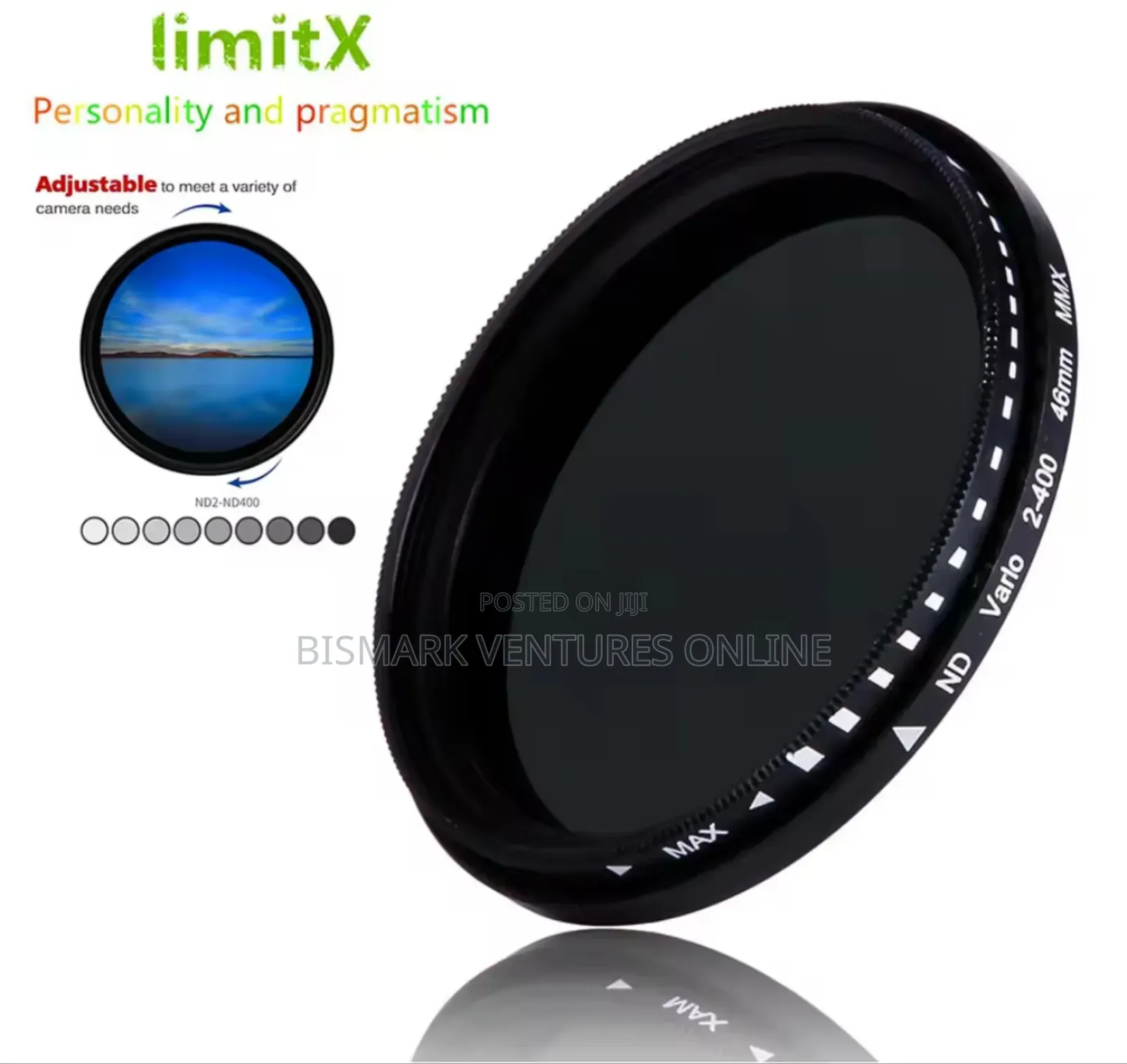 52mm Nd 2-400 Filter for Smart Phone Camera Lens.