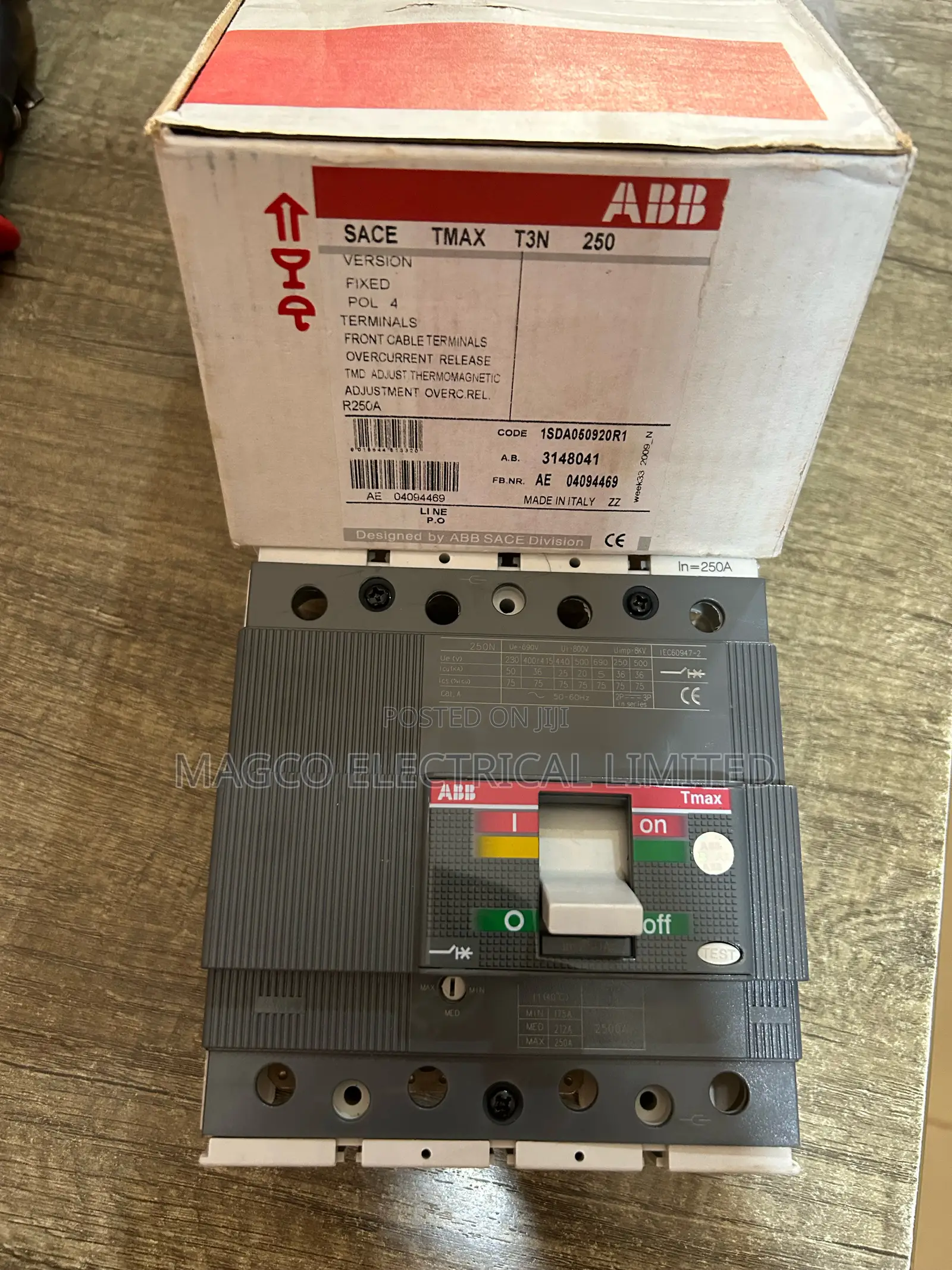 McCb 250a Breaker 4 Pole