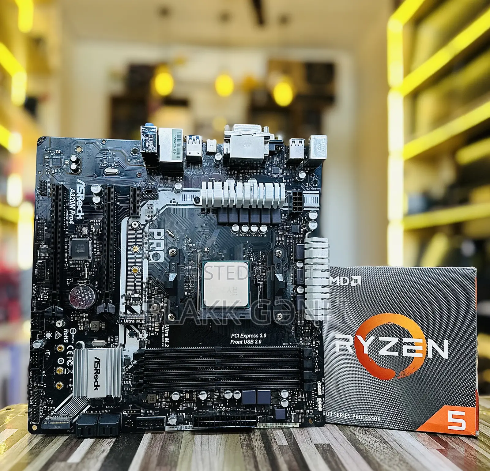 Ryzen 5 2600 Processor + Asrock A320m Rgb Board