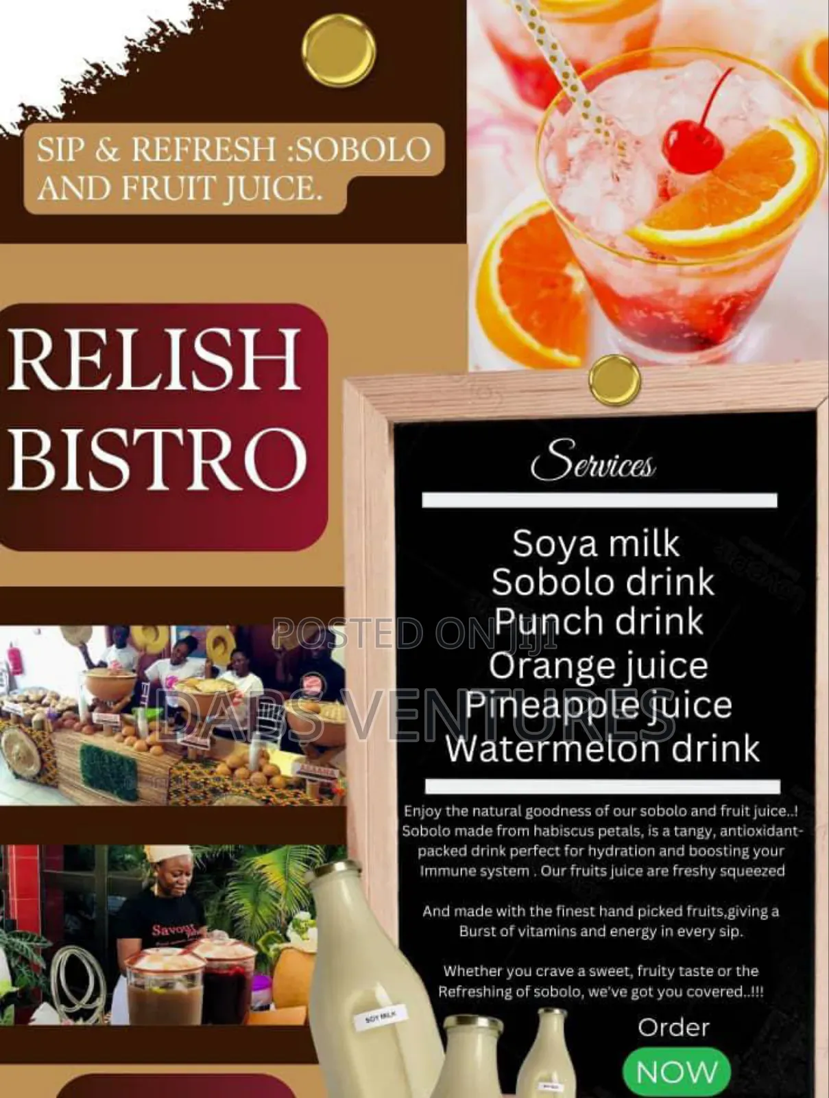 Local Bar And Fresh Fruit Juice Setup
