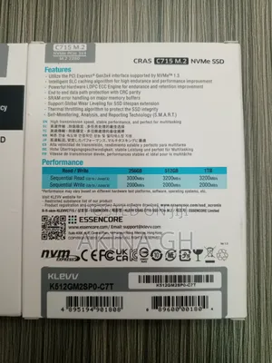Klevv M.2 Nvme Pcie 3d Nand 512gb SSD
