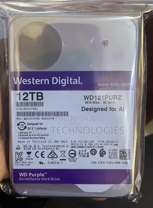 Photo - 12 Tb Surveillance HDD for CCTV Western Digital Purple